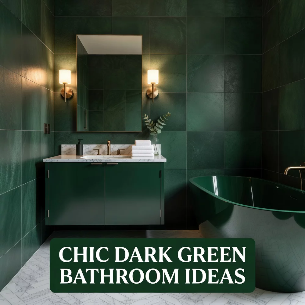 Chic Dark Green Bathroom Ideas for Modern Design