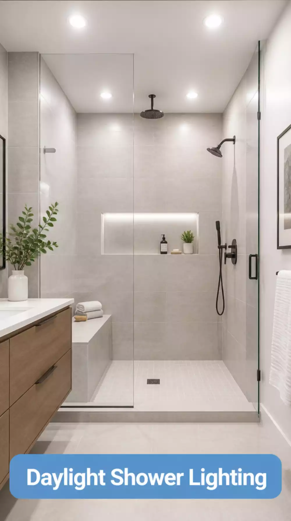 Bathroom Recessed Shower Light Rated for Wet Zones That Feels Like Daylight