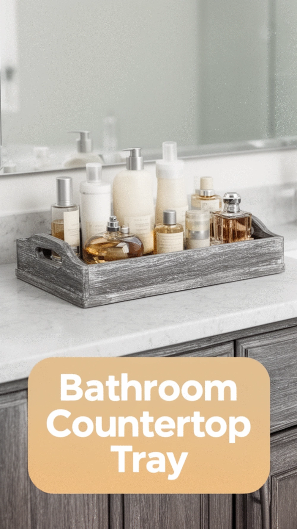 Bathroom Countertop Tray That Corrals Everyday Toiletries in One Spot