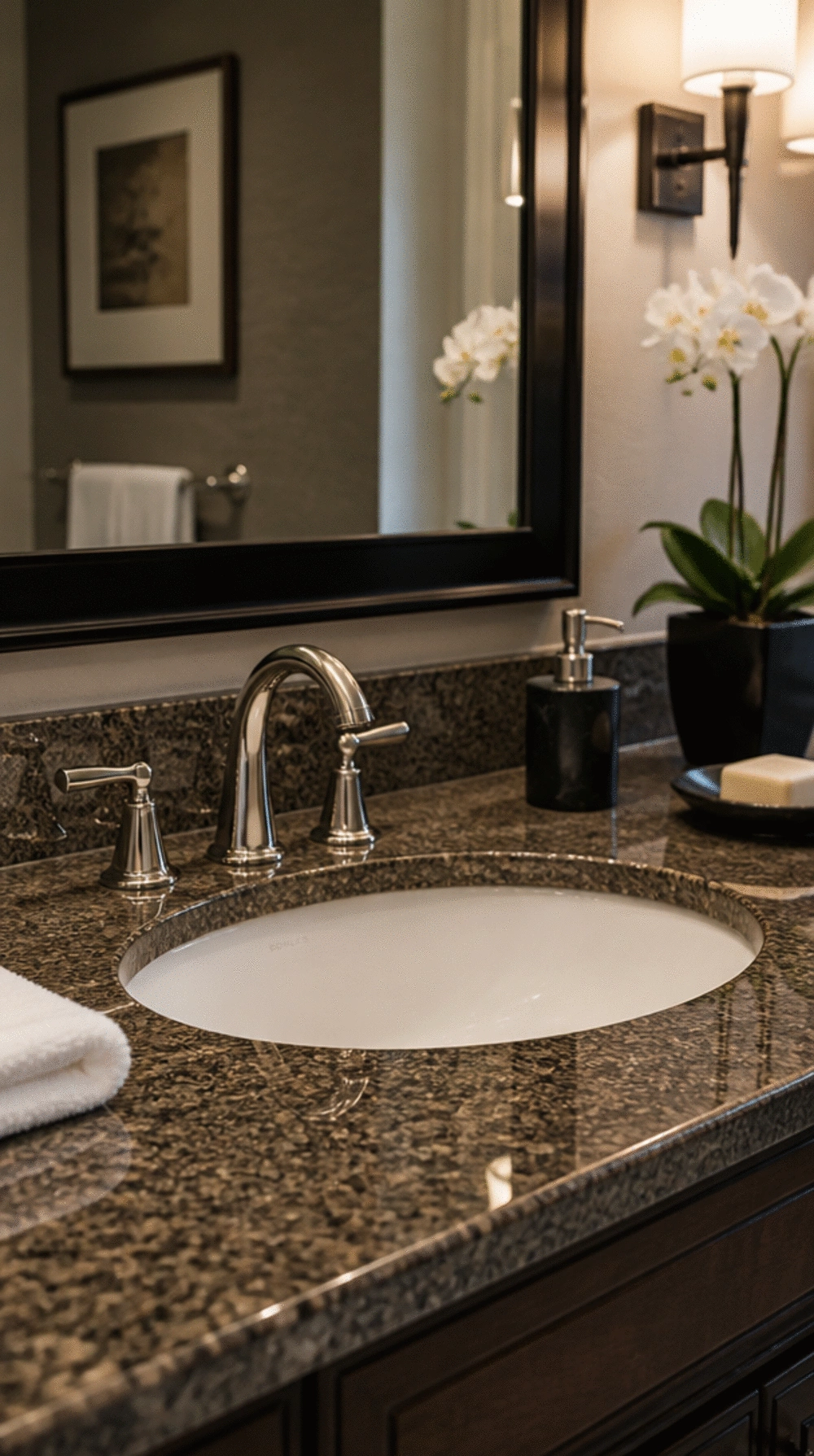 Bathroom Undermount Oval Sink That Creates a Clean Seamless Countertop Look