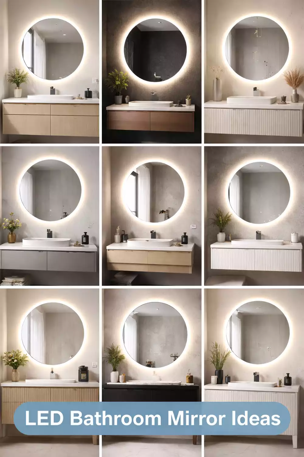 The Round LED Bathroom Mirror That Makes Every Vanity Look High-End