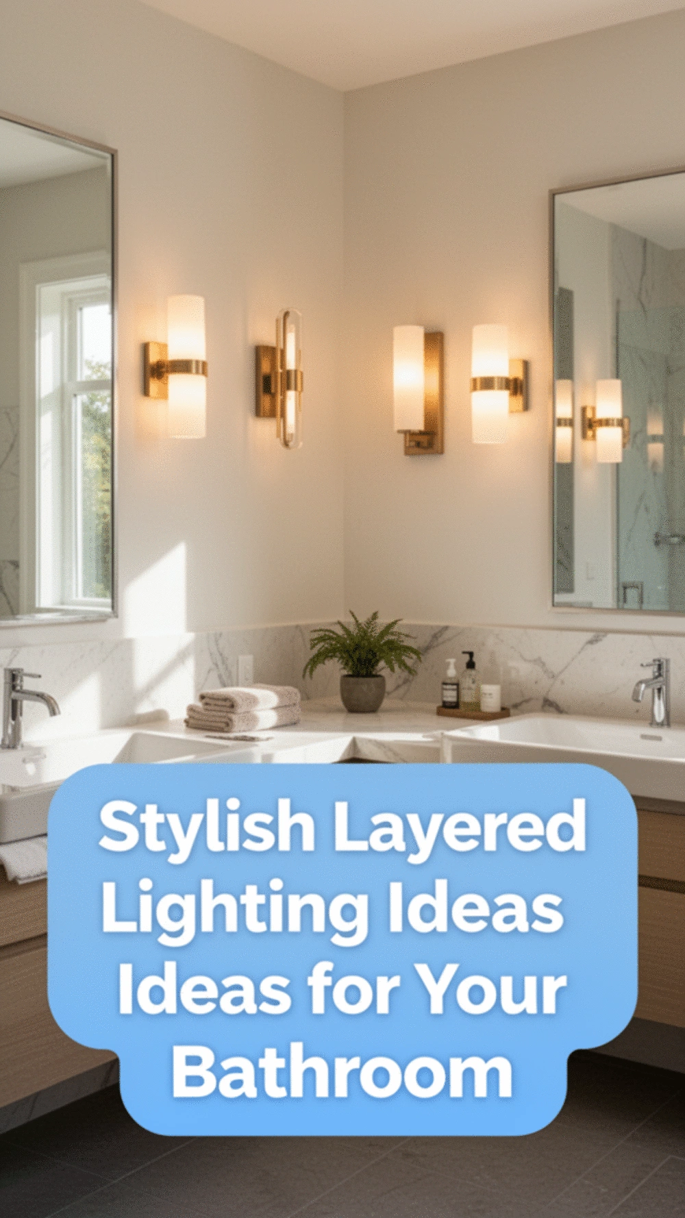 Transform Your Small Bathroom with Layered Lighting for a Cozy Ambiance
