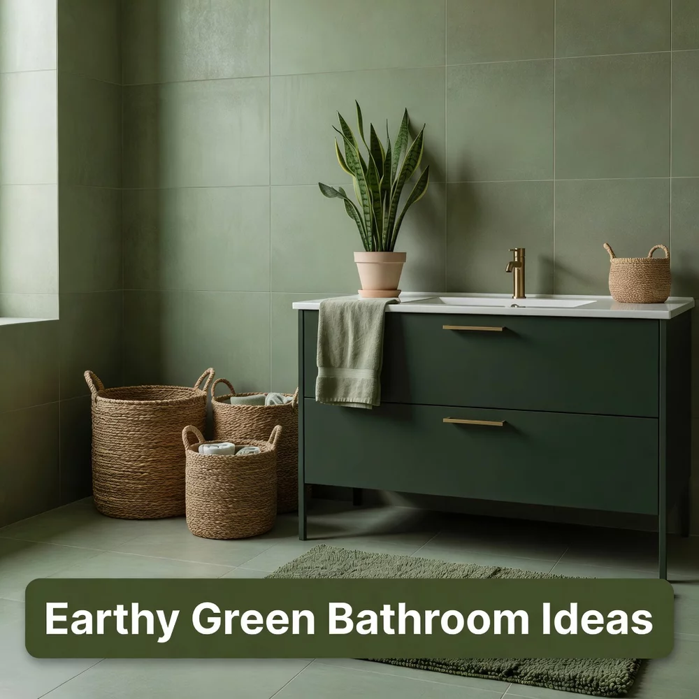 Earthy Green Bathroom Ideas for a Natural Retreat