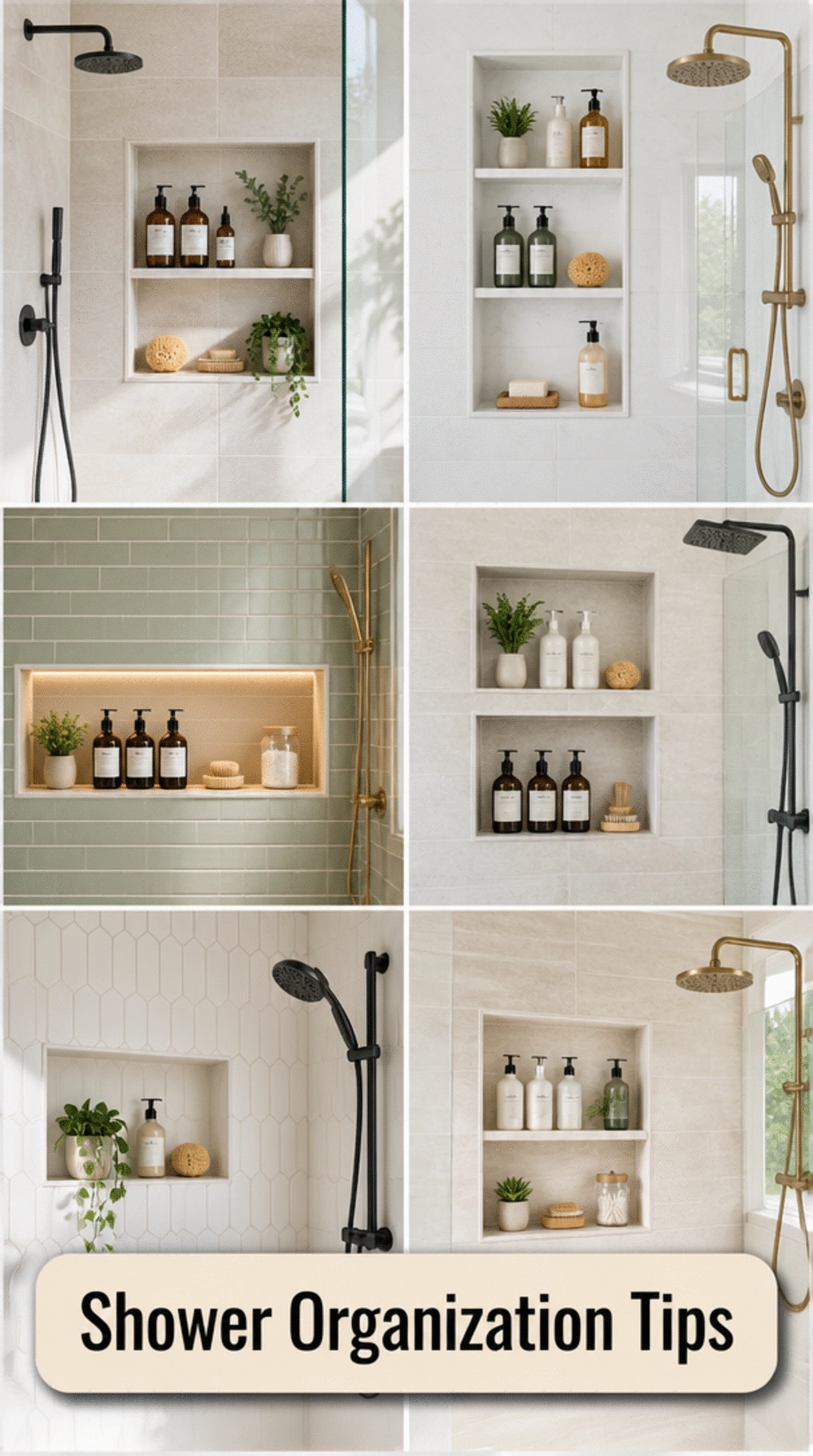 Recessed Bathroom Niche Shelf That Keeps Shower Products Off the Floor