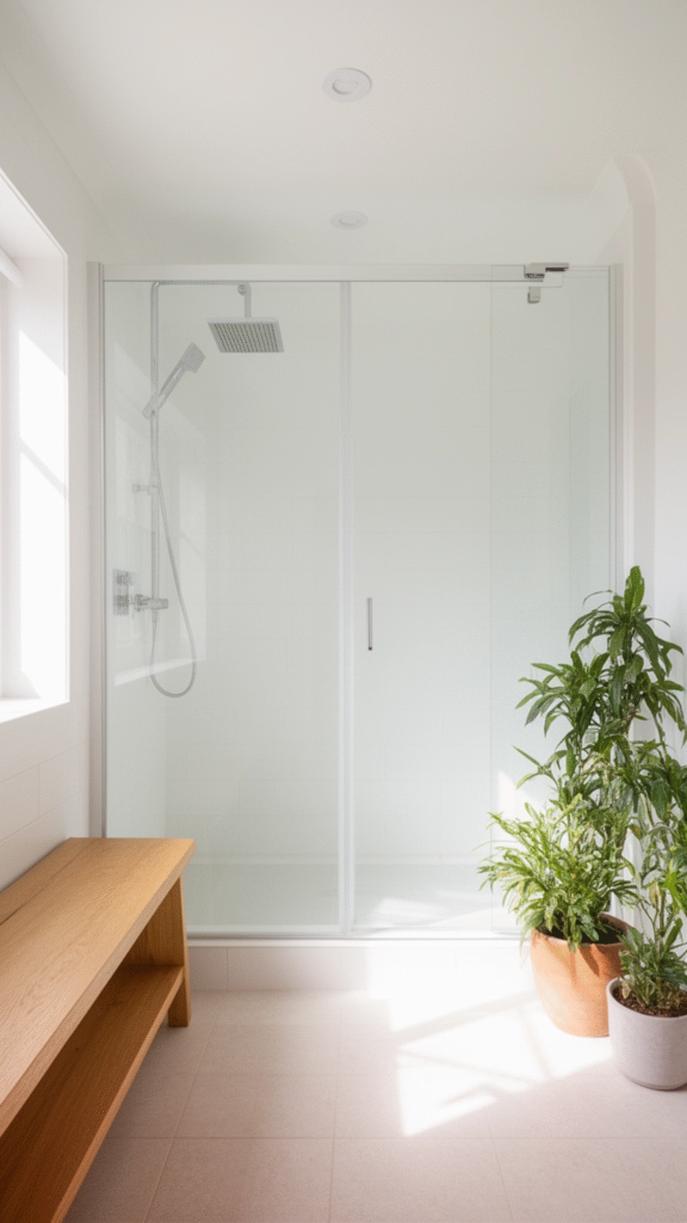 Bathroom Wet Room Layout That Puts the Shower Where a Tub Used to Sit