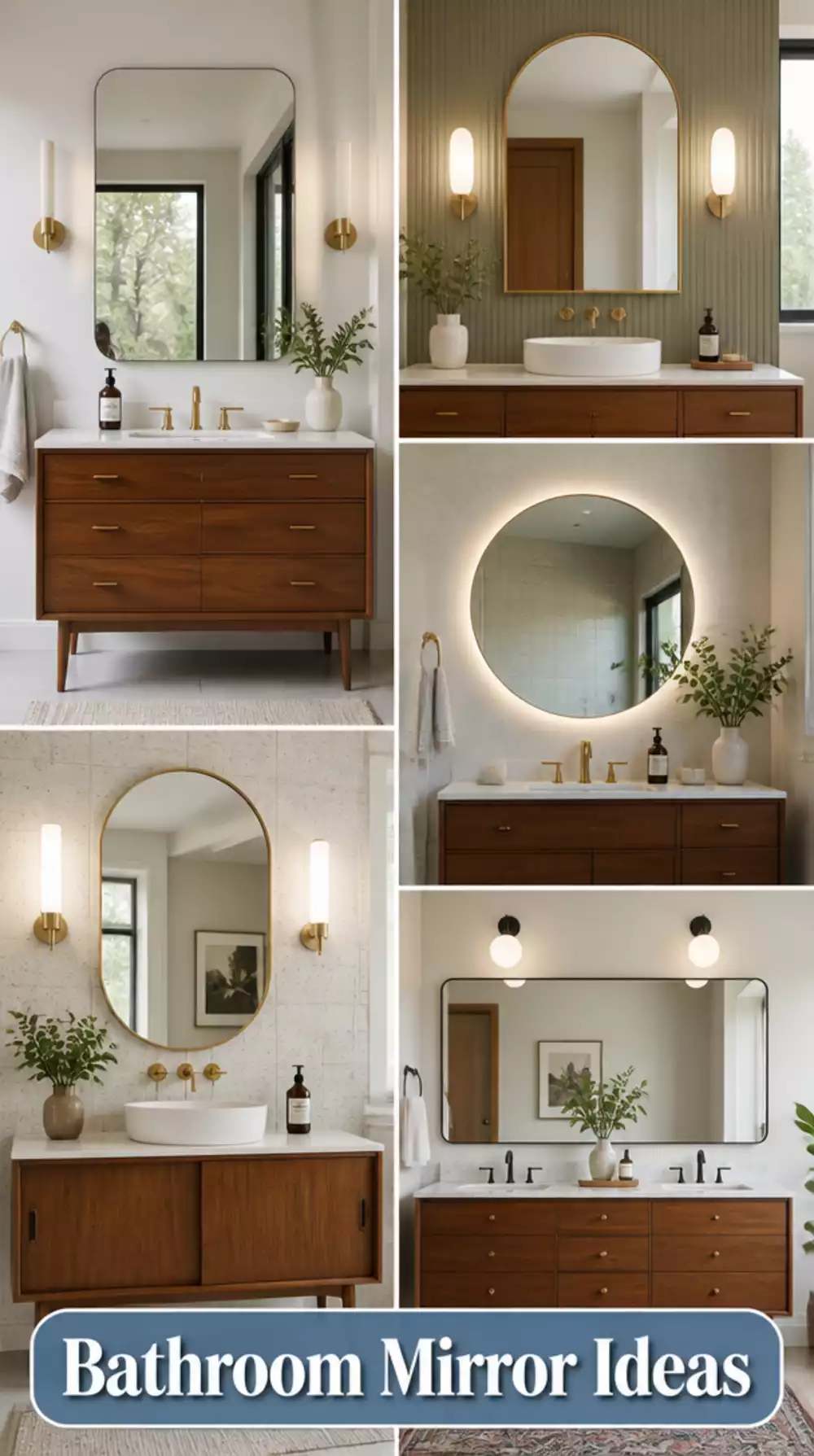 The Bathroom Mirror That Pulls a Mid-Century Vanity Together Instantly
