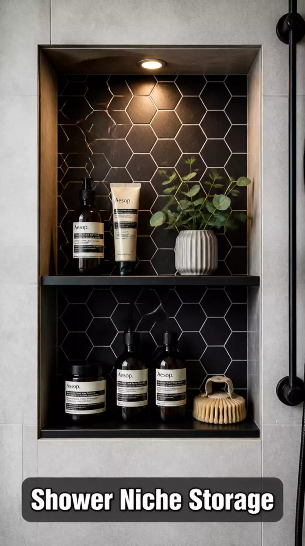 Stylish Shower Niche Storage Ideas