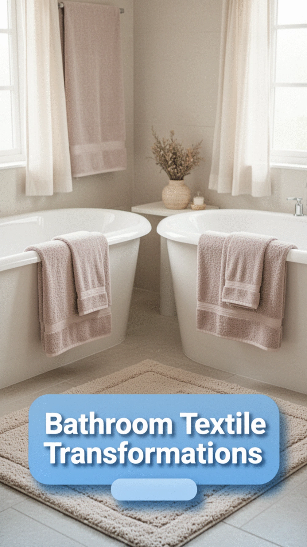 Transform Your Bathroom with Luxurious Textiles for Comfort and Style