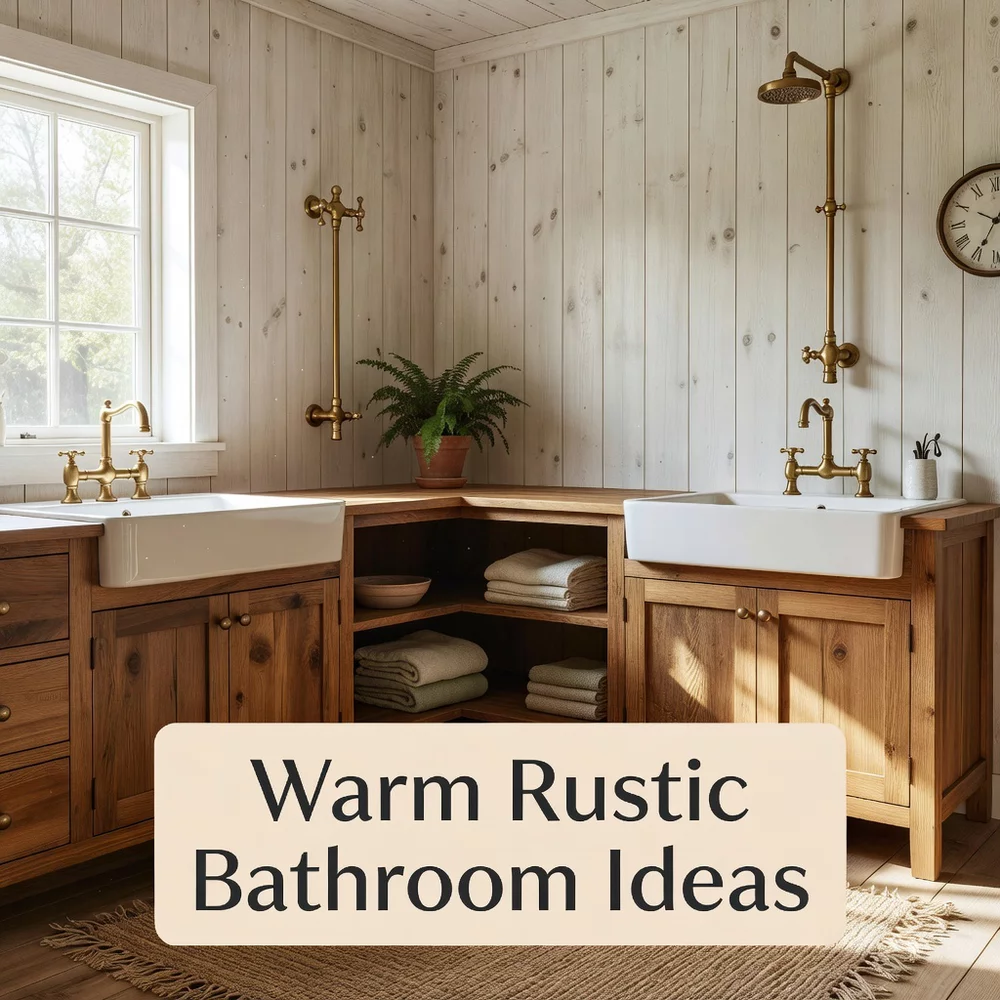 Warm Rustic Bathroom Ideas for a Cozy Retreat