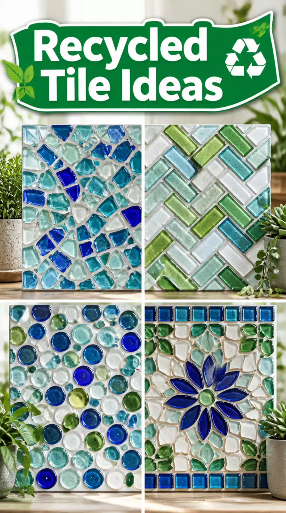 Vibrant Recycled Glass Tiles for a Sustainable Bathroom