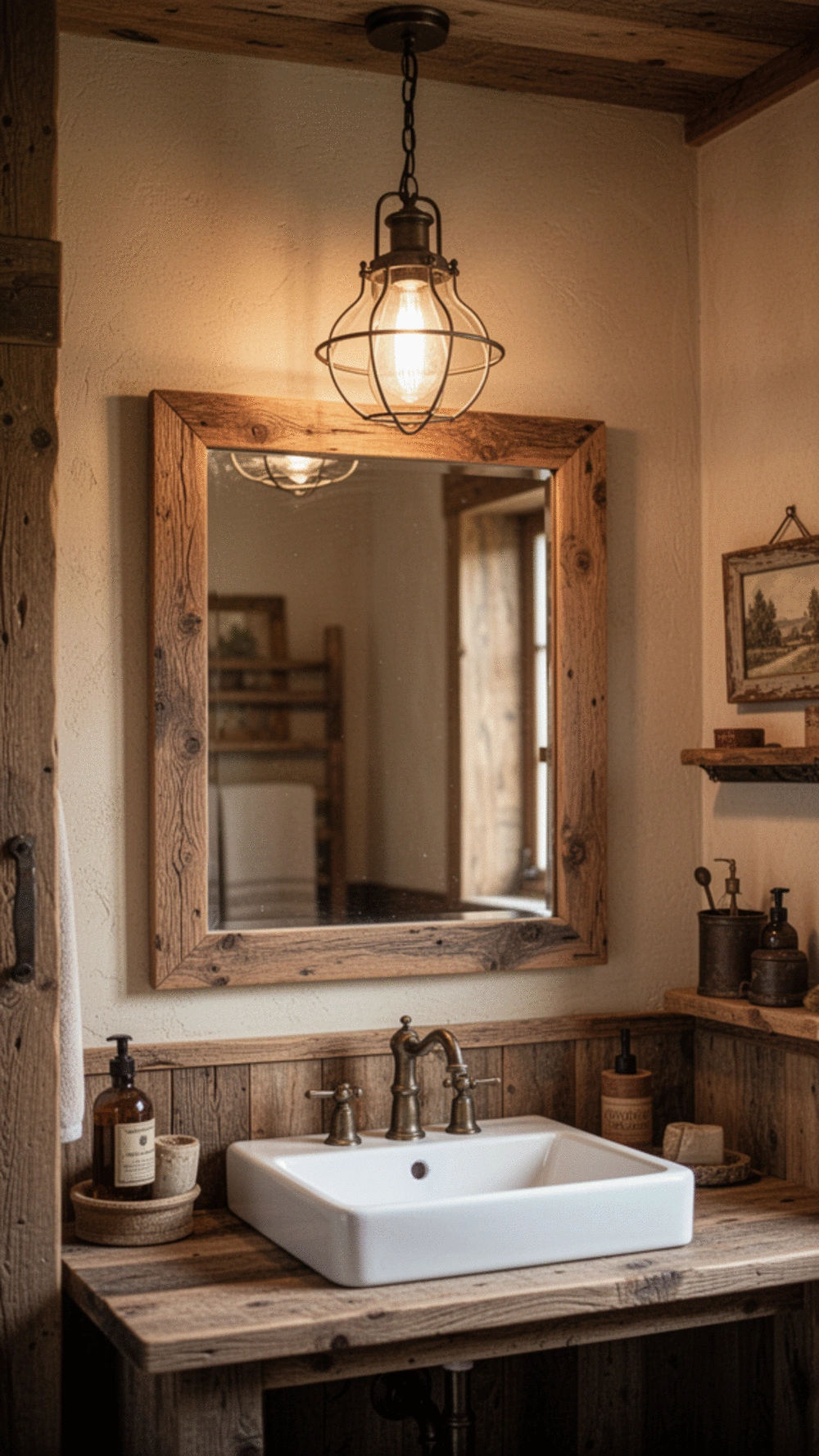 Vintage and Rustic Bathroom Lighting Ideas for Timeless Charm