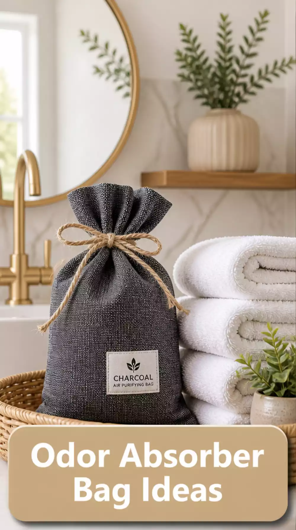 Bathroom Charcoal Odour Absorber Bag That Keeps a Small Room Feeling Fresh