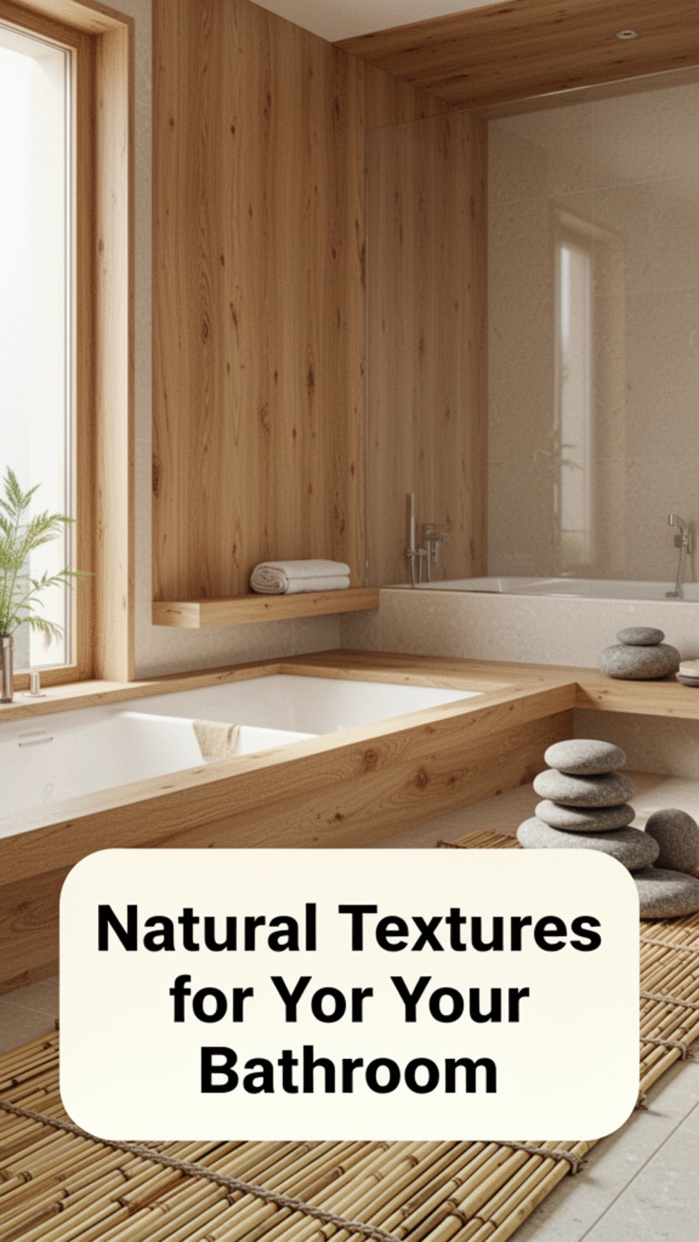 Warm Minimalist Bathroom Decor Ideas with Natural Textures