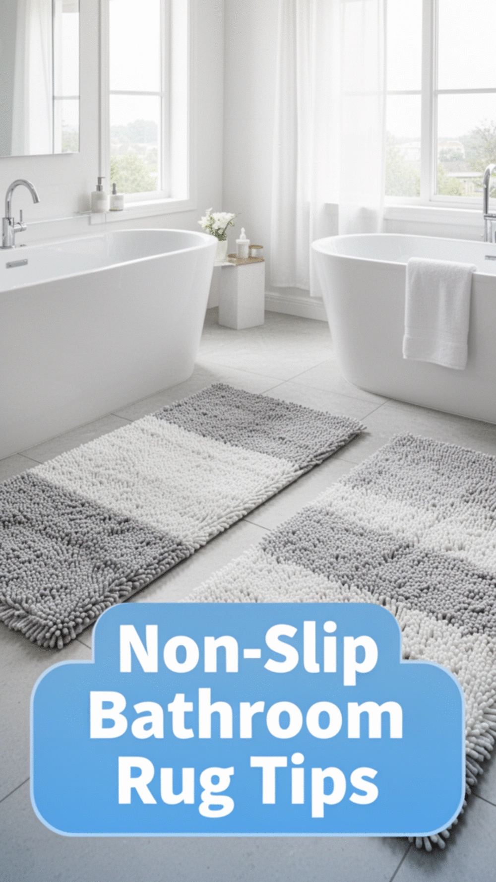 Non-Slip Bathroom Rugs for Safety: 3 Essential Tips for Home Safety