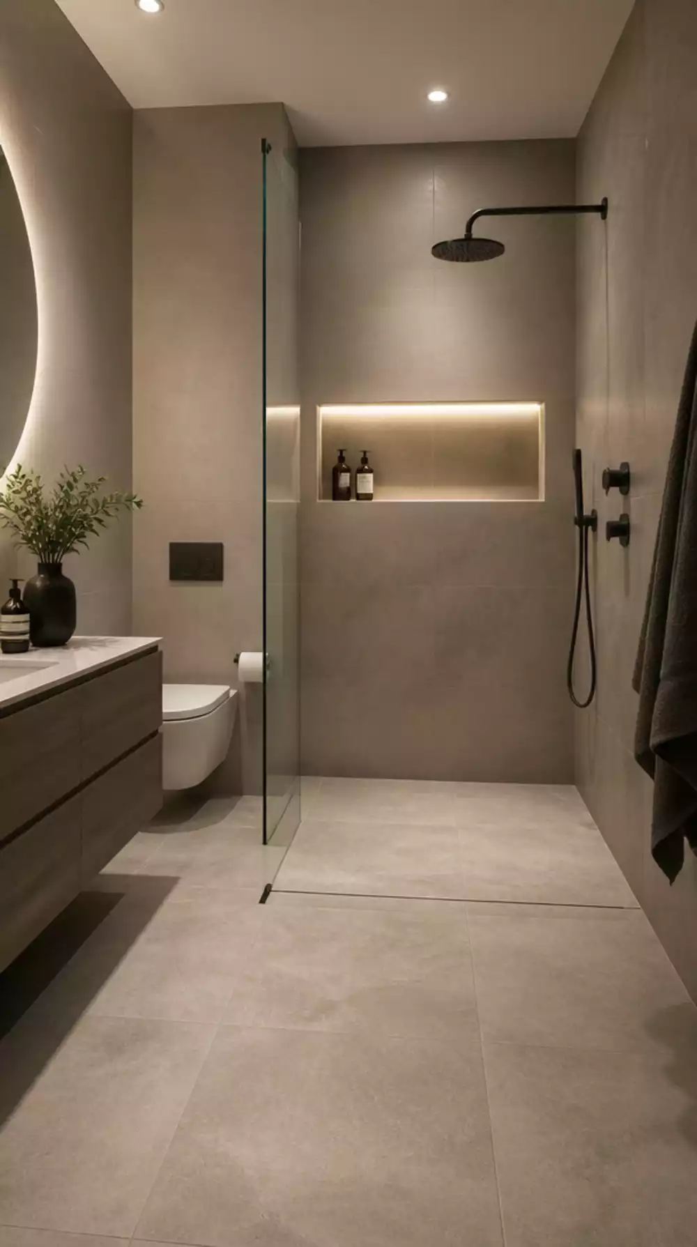 Studio Flat Bathroom Wet Room Drain That Removes the Need for a Shower Tray