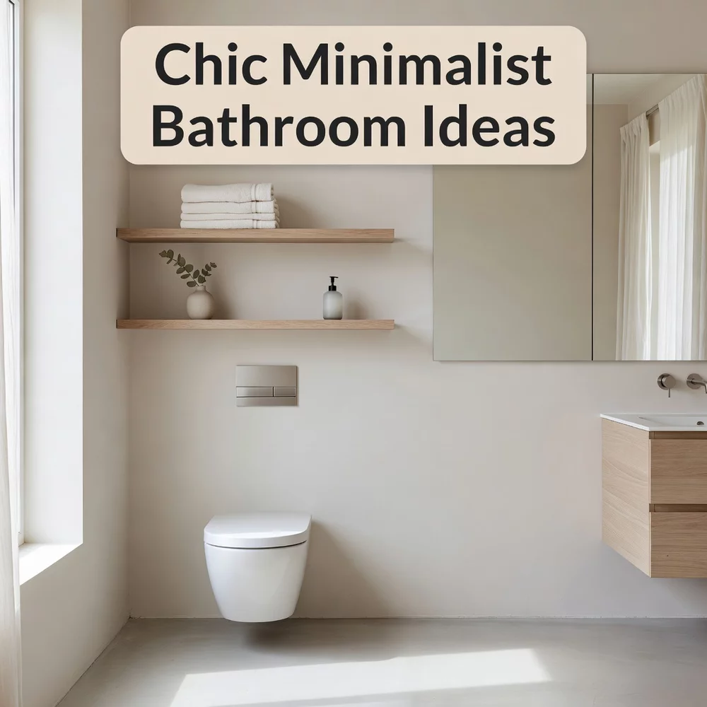 Chic Minimalist Bathroom Ideas for Clutter-Free Space