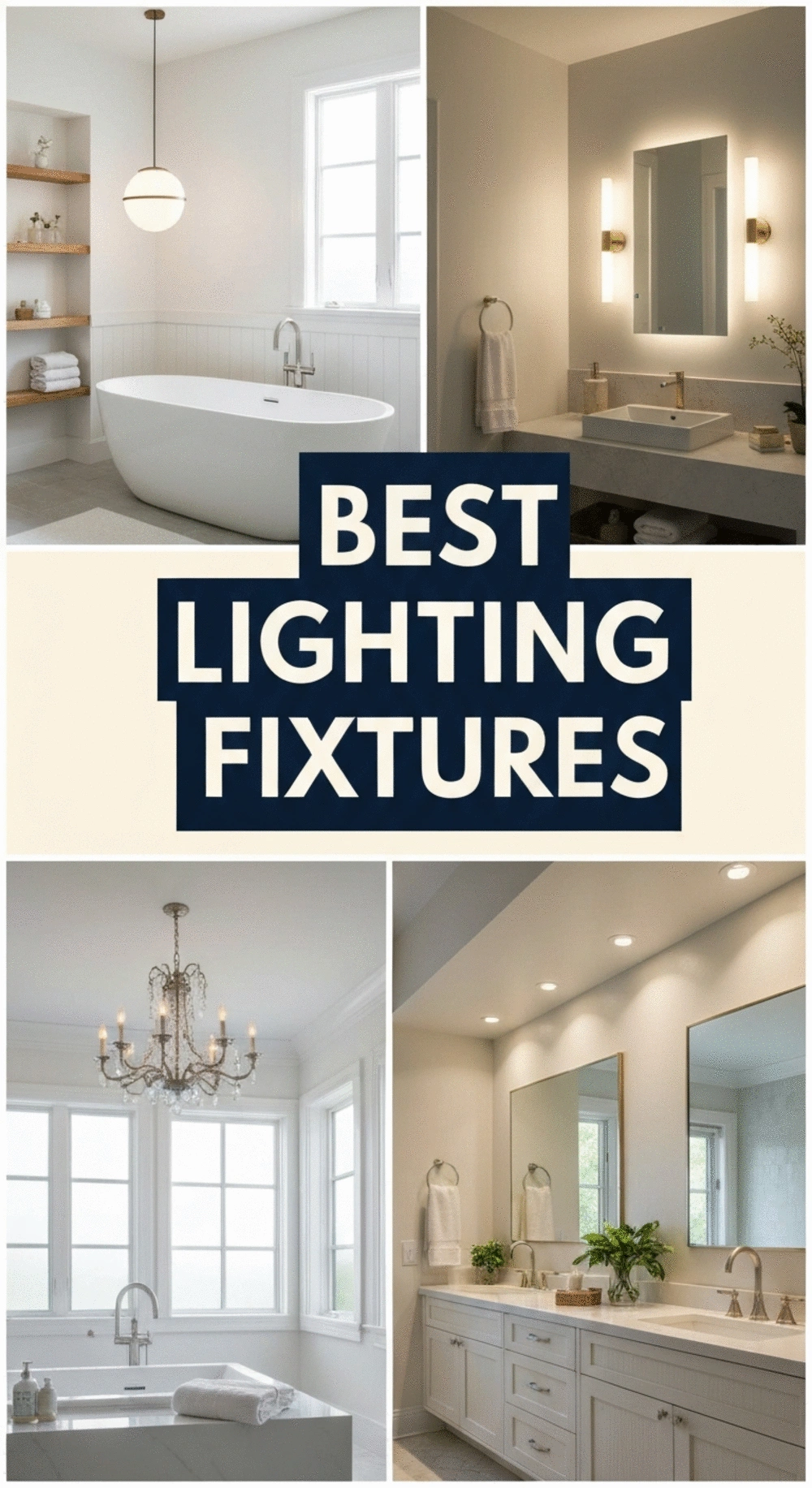 Best Lighting Fixtures to Create a Soothing Bathroom Atmosphere