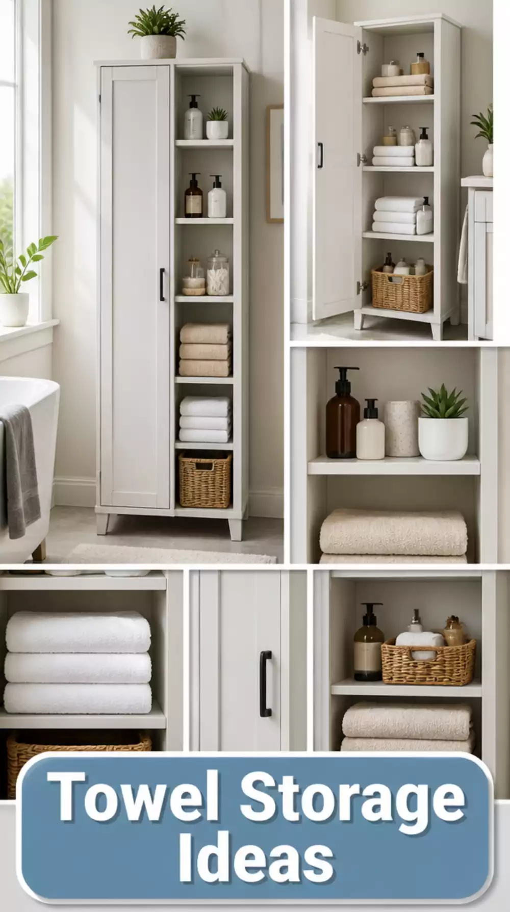 The Bathroom Vanity Storage Trick That Hides a Week of Towels Behind One Door