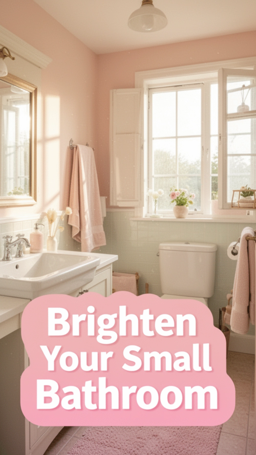 Brighten Your Small Bathroom with Light Color Decor Ideas