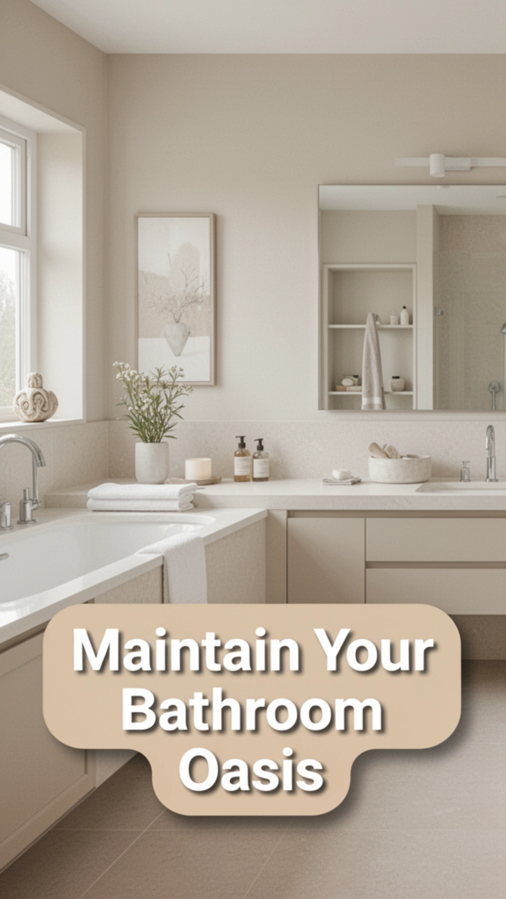 Simple Tips for Maintaining Your Neutral Bathroom Oasis