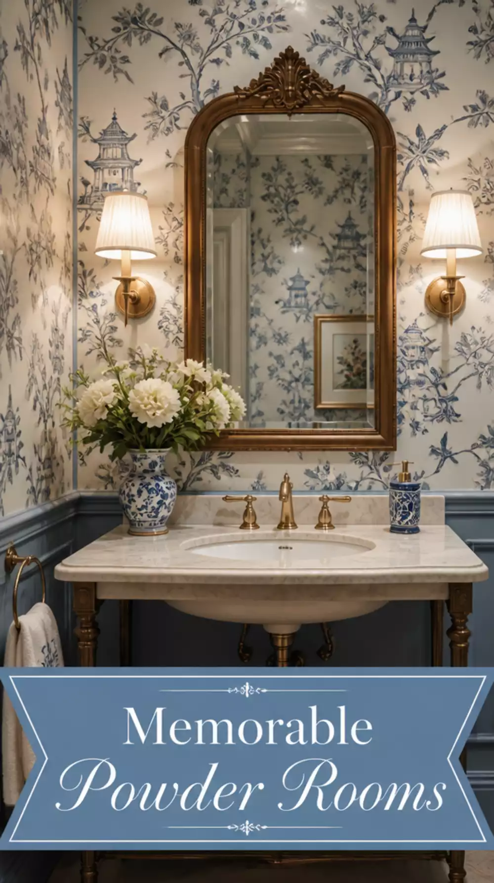 Chinoiserie Wallpaper Ideas for Memorable Powder Rooms