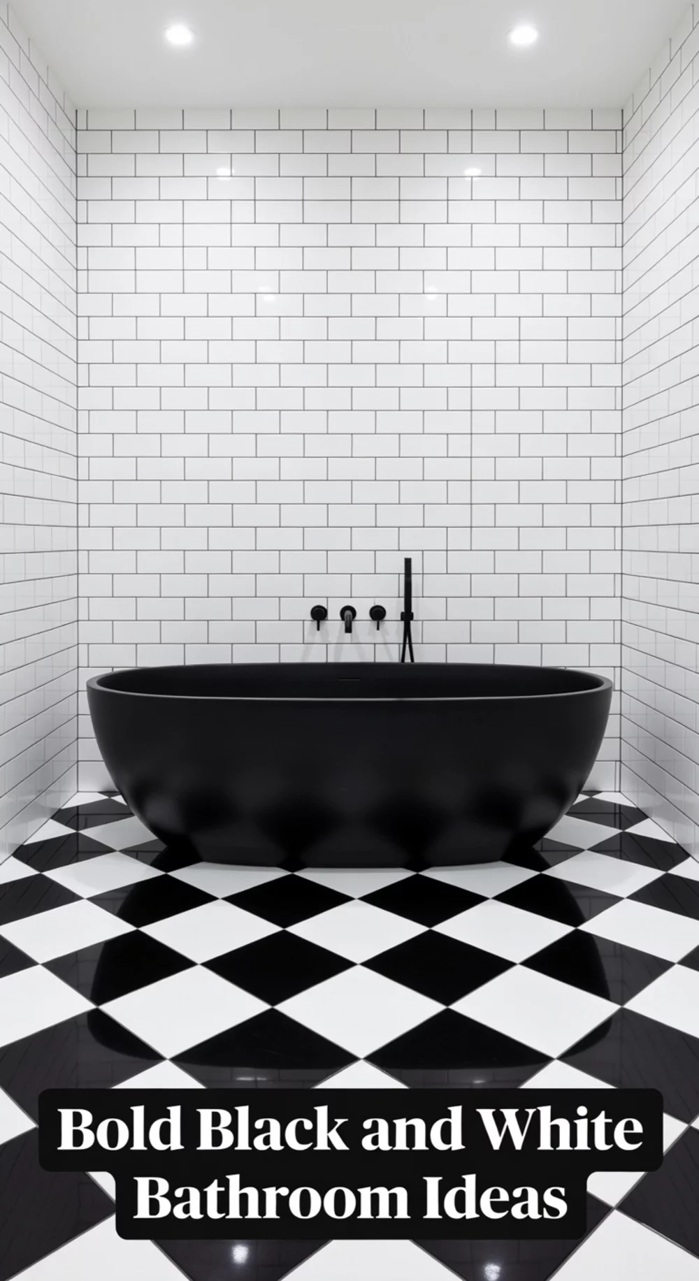Bold Black and White Bathroom Ideas for Timeless Style