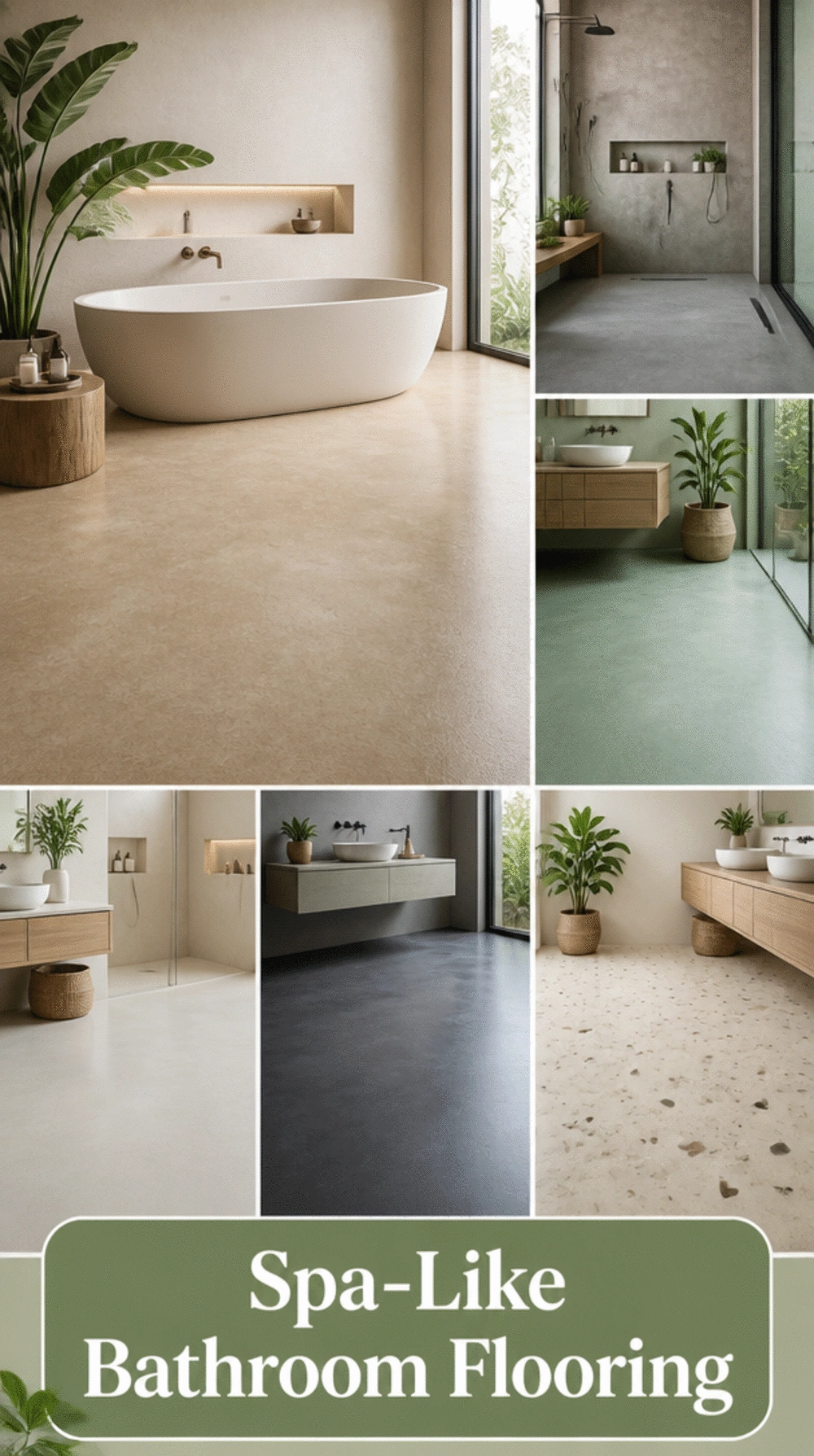 Bathroom Resin Seamless Floor That Creates a Luxury Spa Look Underfoot
