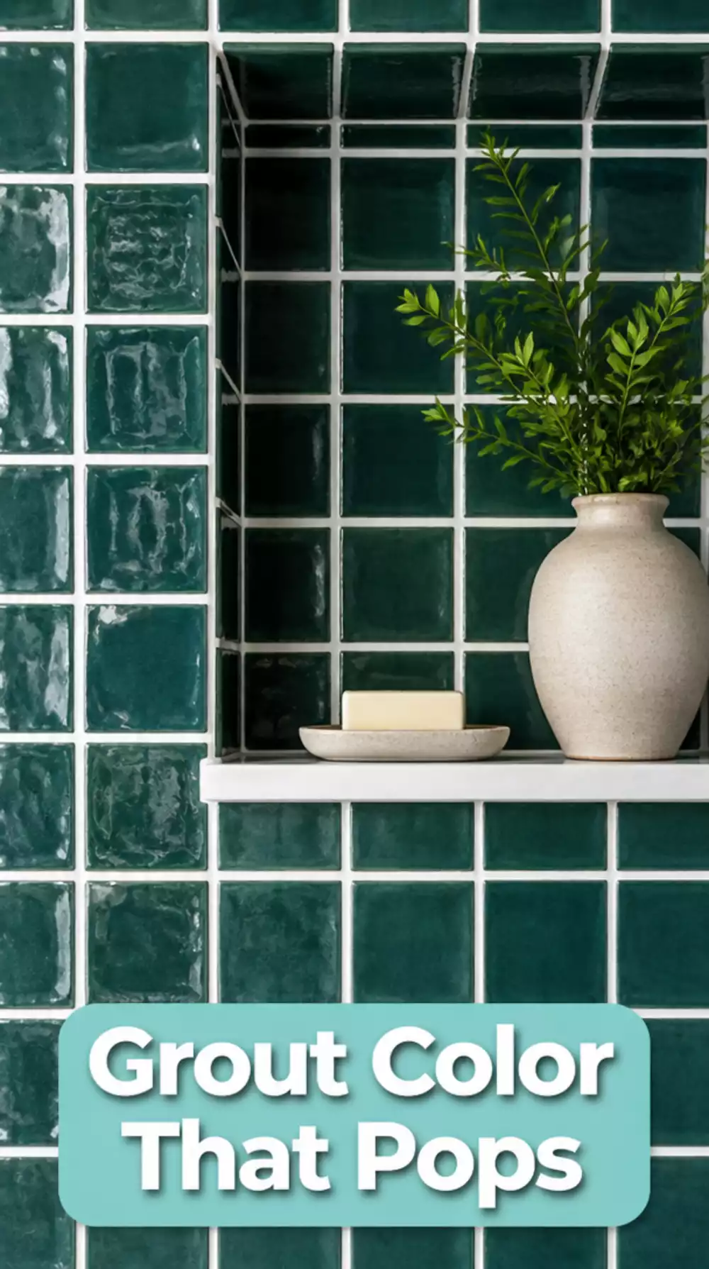 The Bathroom Zellige Tile Grout Colour That Makes Each Hand-Pressed Tile Pop