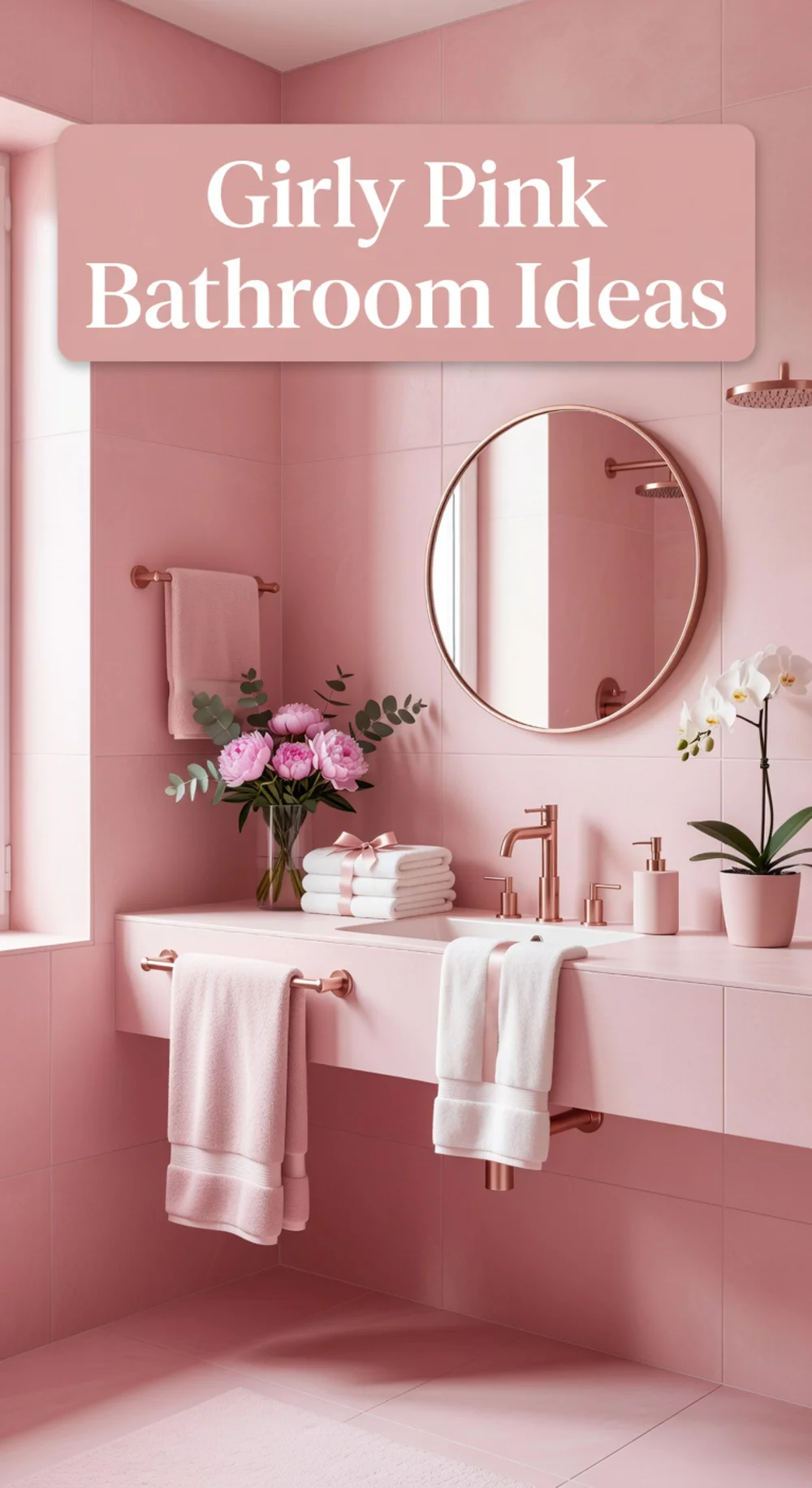 Girly Pink Bathroom Ideas for Chic Elegance