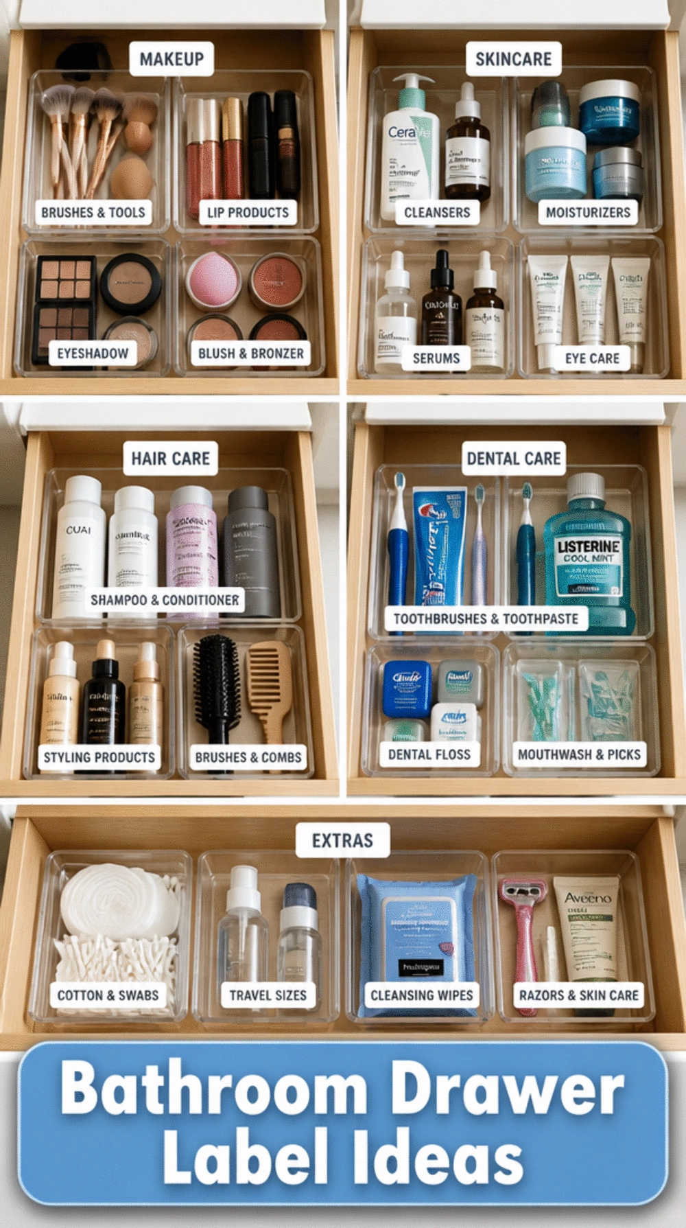 The Bathroom Drawer Label System That Stops Every Item Going Back Wrong
