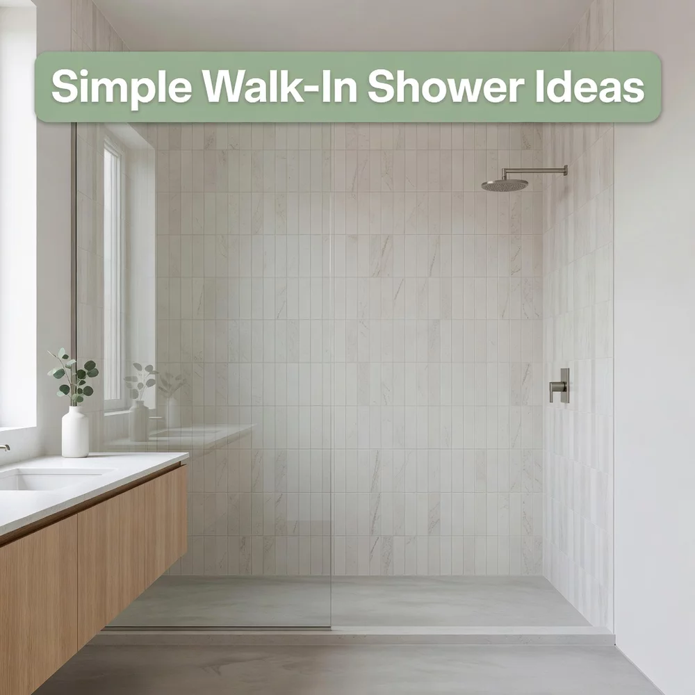 Simple Walk-In Shower Ideas for Small Bathrooms
