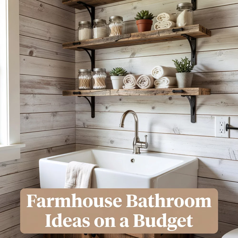 Simple Farmhouse Bathroom Ideas for Budget Makeover