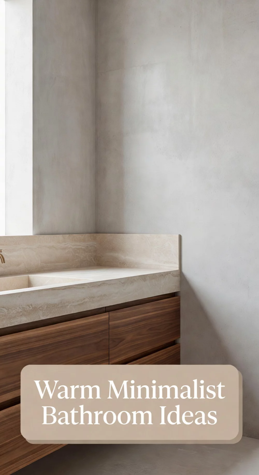 Warm Minimalist Bathroom Ideas for Cozy Spaces