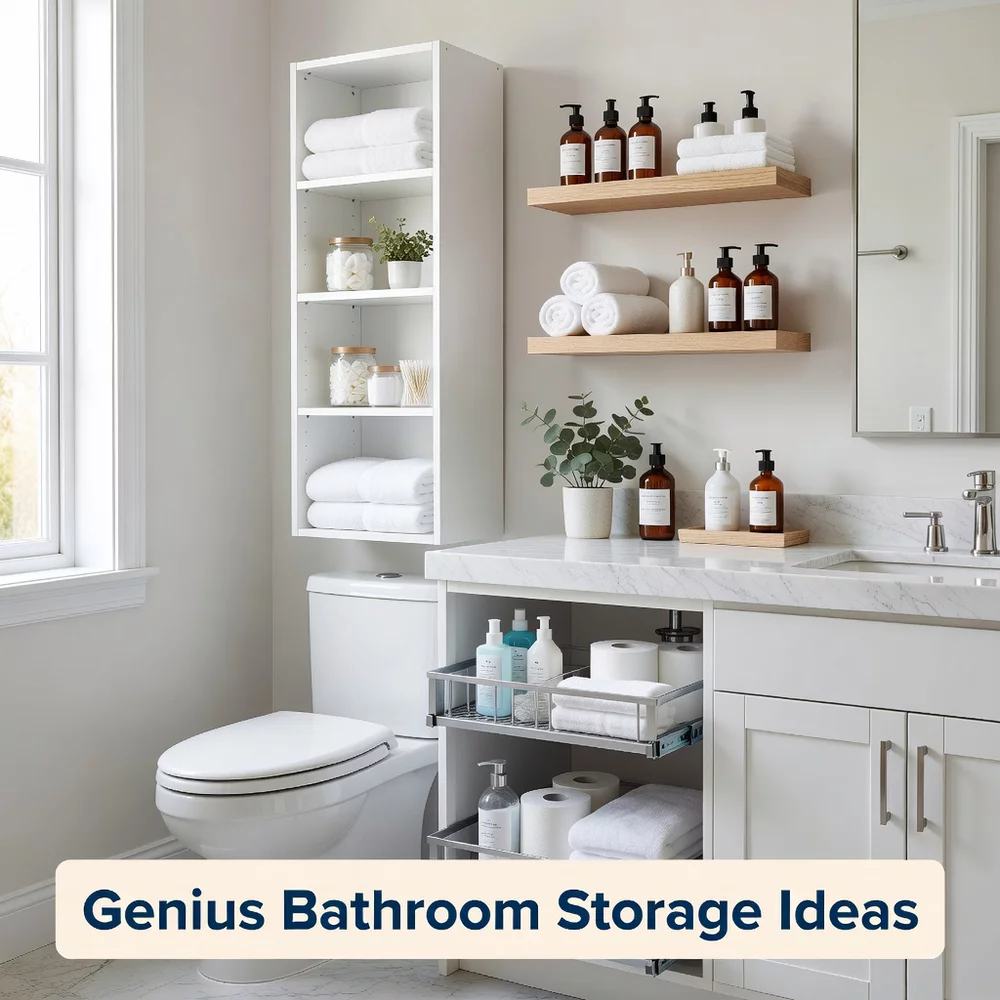 Genius Bathroom Storage Ideas for Tidy Surfaces