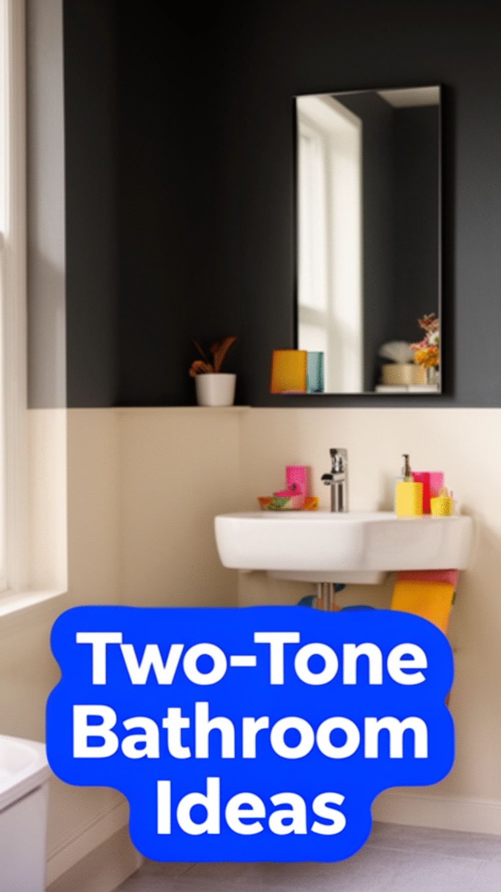 The Bathroom Two-Tone Color Trick That Designers Use in Small Spaces