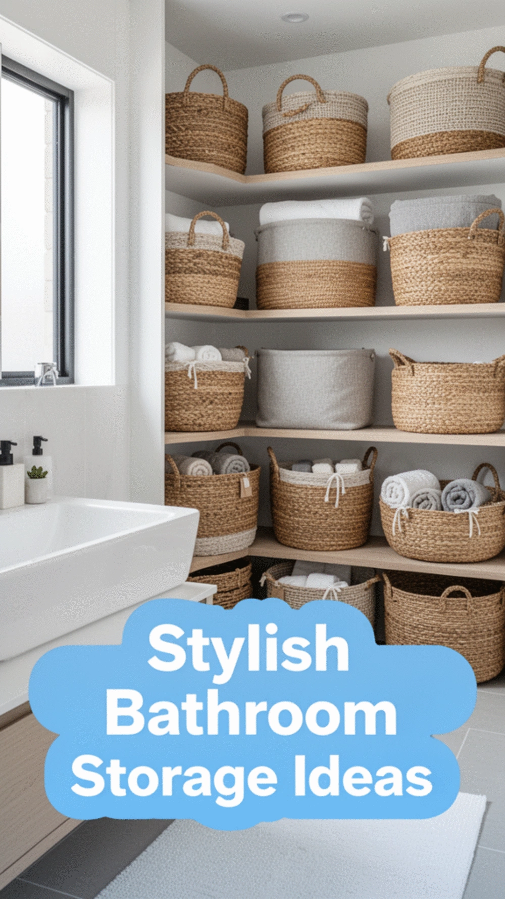 Transform Your Bathroom with Stylish Baskets and Bins for Organization